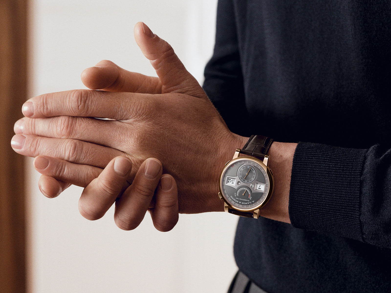 ALS Zeitwek Date Pink Gold 148 033 014