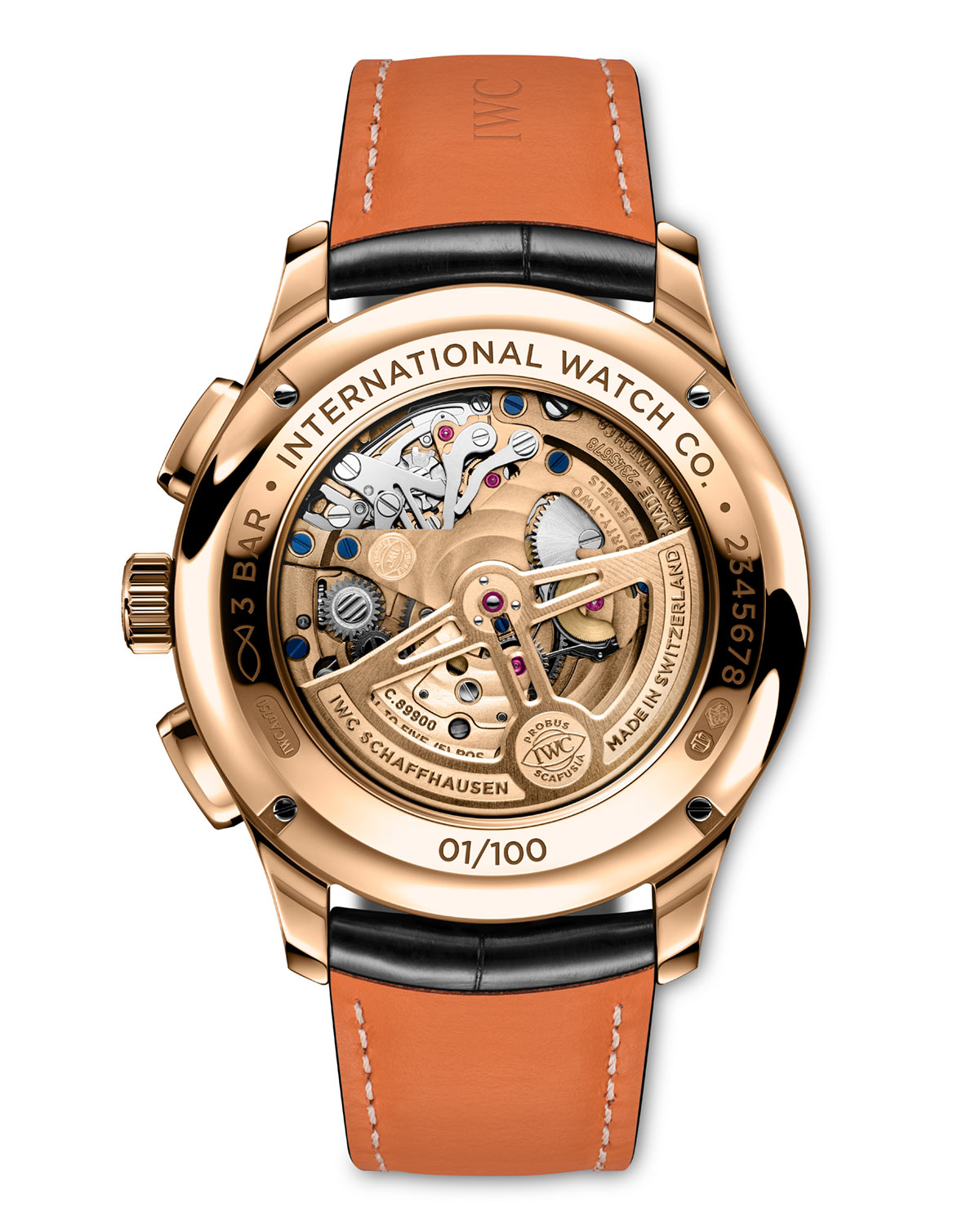 IWC Portugieser Tourbillon Chronograph IW394009: Vàng Armor, Mặt Obsidian