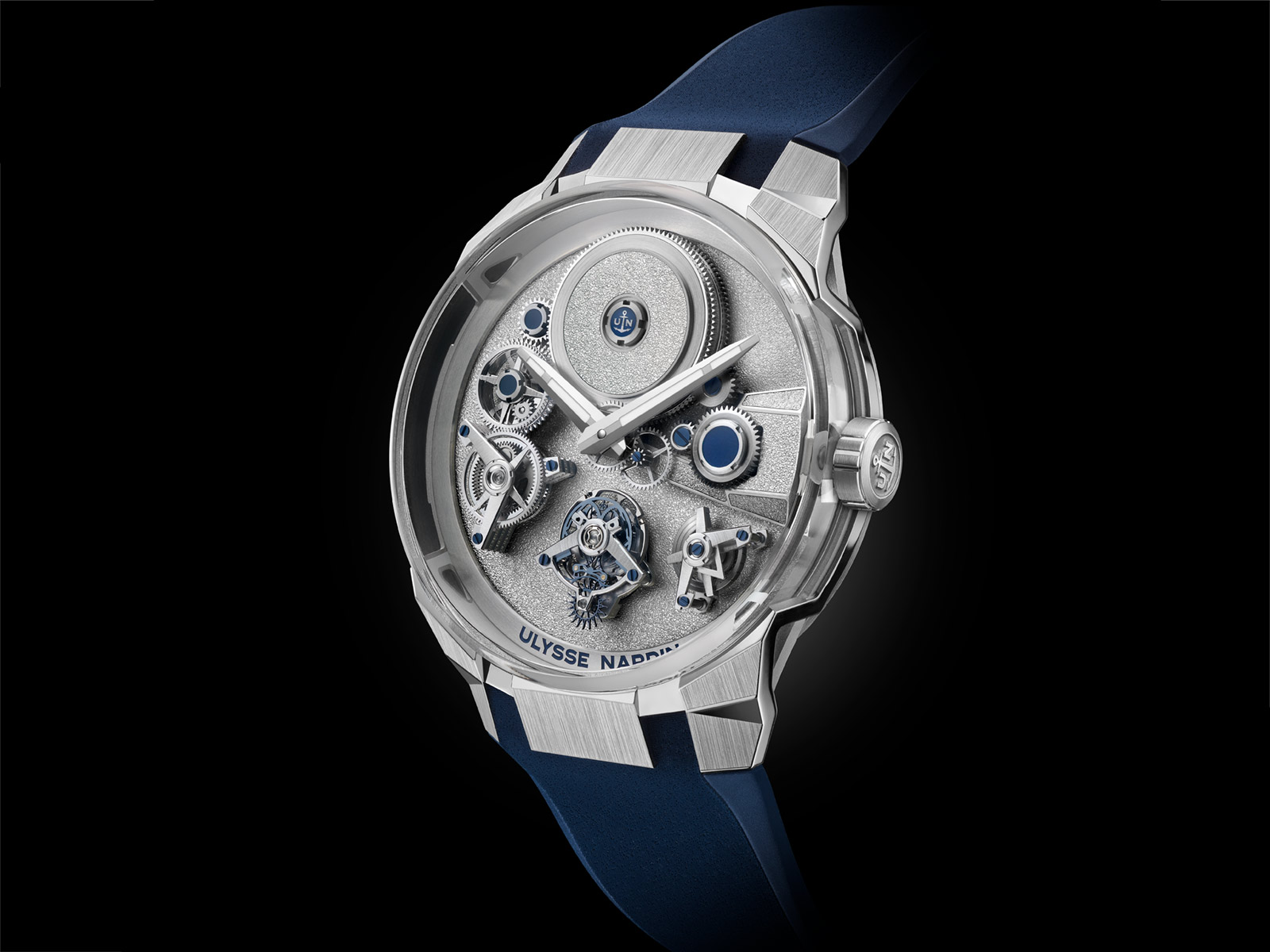 Ulysse Nardin ra mắt Blast Free Wheel Maillechort với màn hình nổi