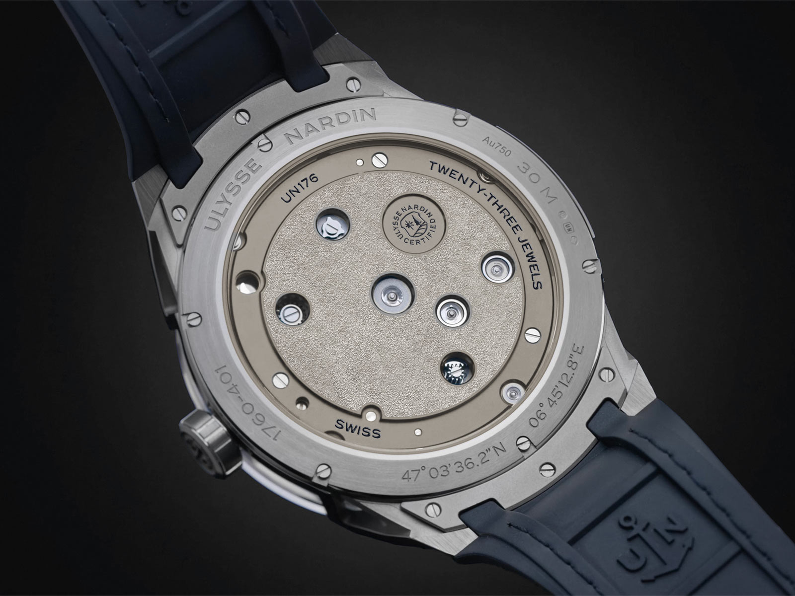 Ulysse Nardin ra mắt Blast Free Wheel Maillechort với màn hình nổi