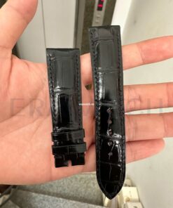 Dây đồng hồ Patek Philippe da cá sấu Nam Mỹ màu đen dòng cao cấp CopyDây đồng hồ Patek Philippe da cá sấu Nam Mỹ màu đen dòng cao cấp