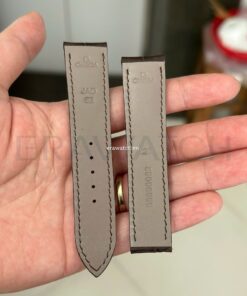 Dây đồng hồ Omega da cá sấu Nam Mỹ màu nâu dòng cao cấp