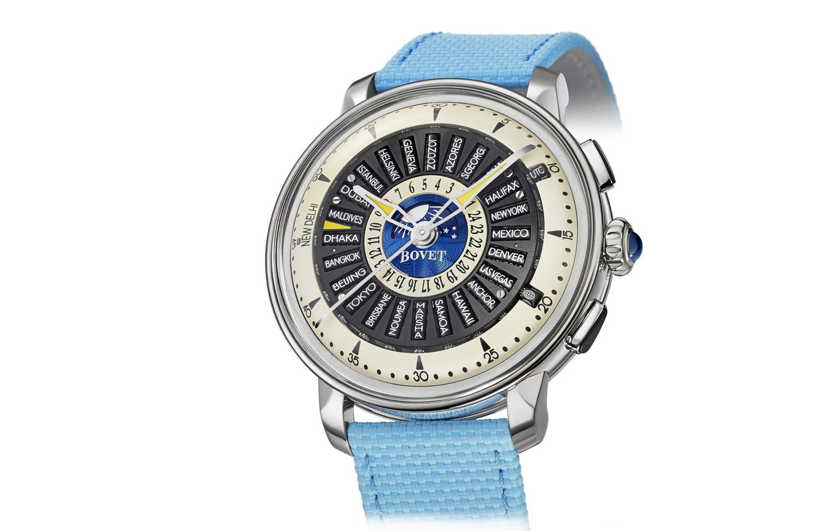 Bovet Récital 30: Hệ thống giờ thế giới dựa trên con lăn để giải quyết thay đổi giờ mùa hè (DST)