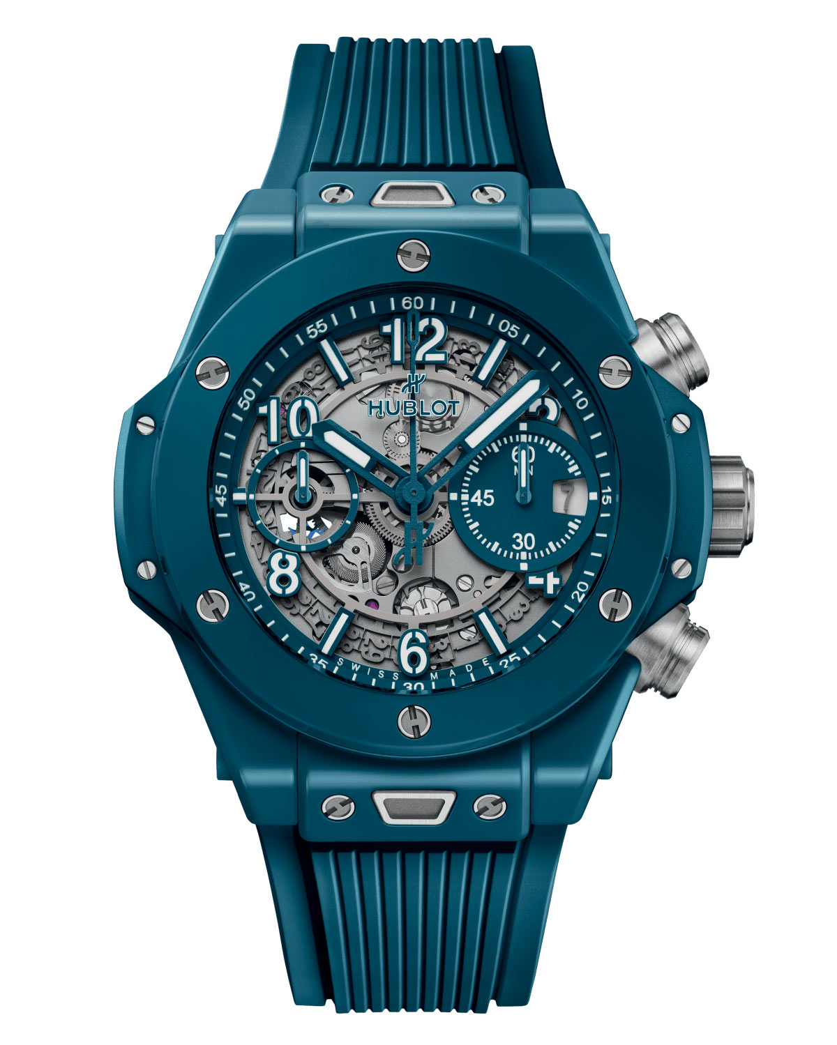 Hublot ra mắt màu Xanh Petrol Blue Ceramic trên các mẫu Big Bang Unico và Big Bang One Click Diamonds