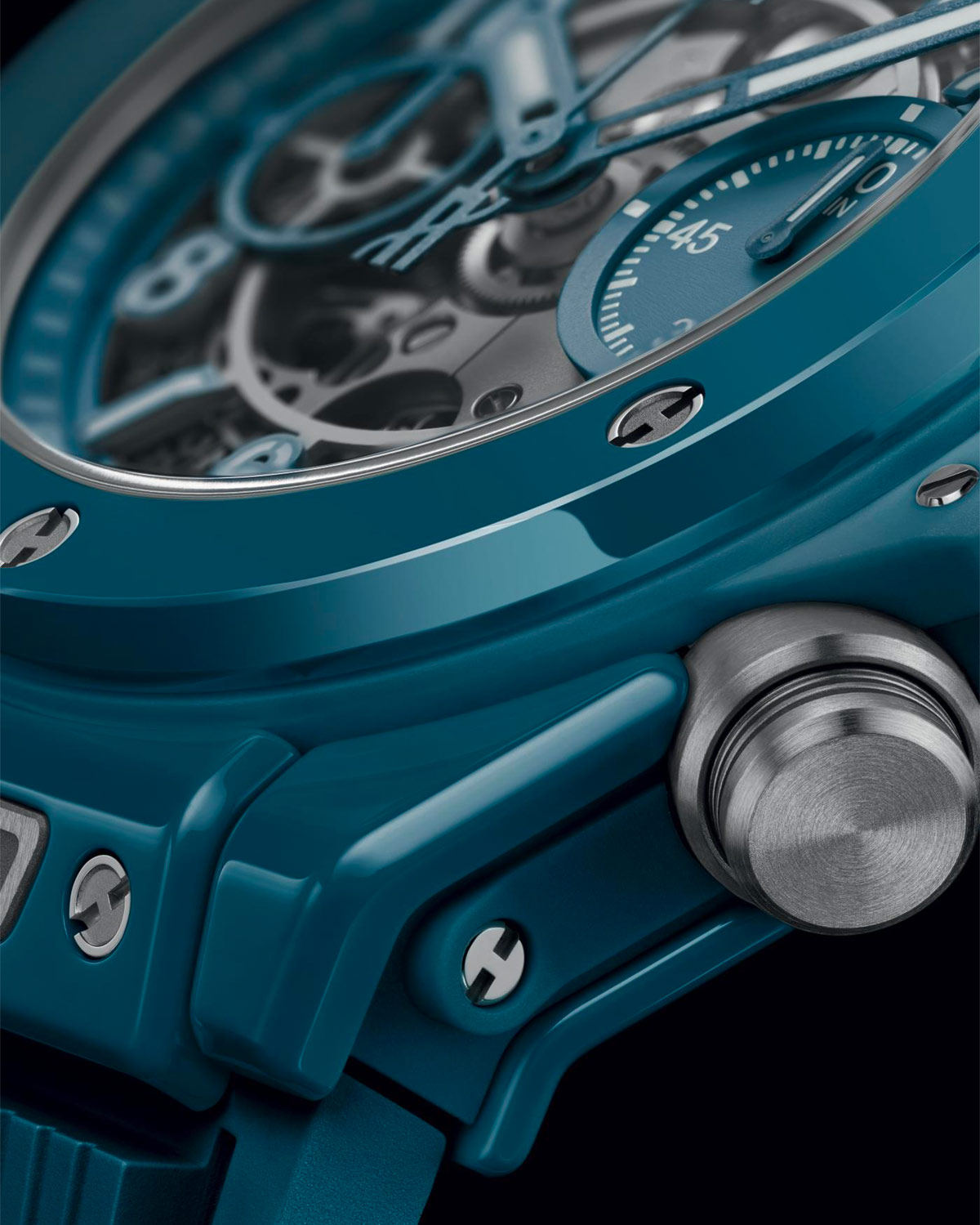 Hublot ra mắt màu Xanh Petrol Blue Ceramic trên các mẫu Big Bang Unico và Big Bang One Click Diamonds