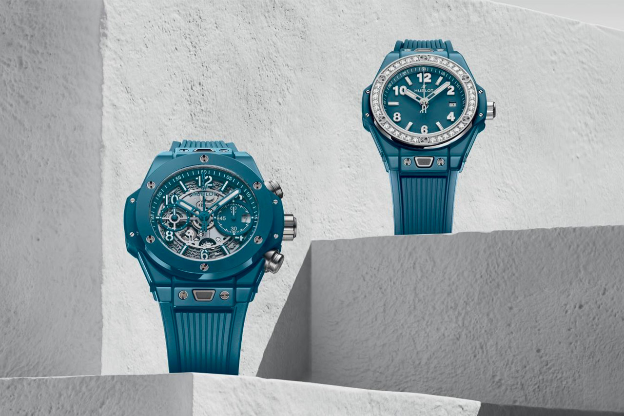 Hublot ra mắt màu Xanh Petrol Blue Ceramic trên các mẫu Big Bang Unico và Big Bang One Click Diamonds
