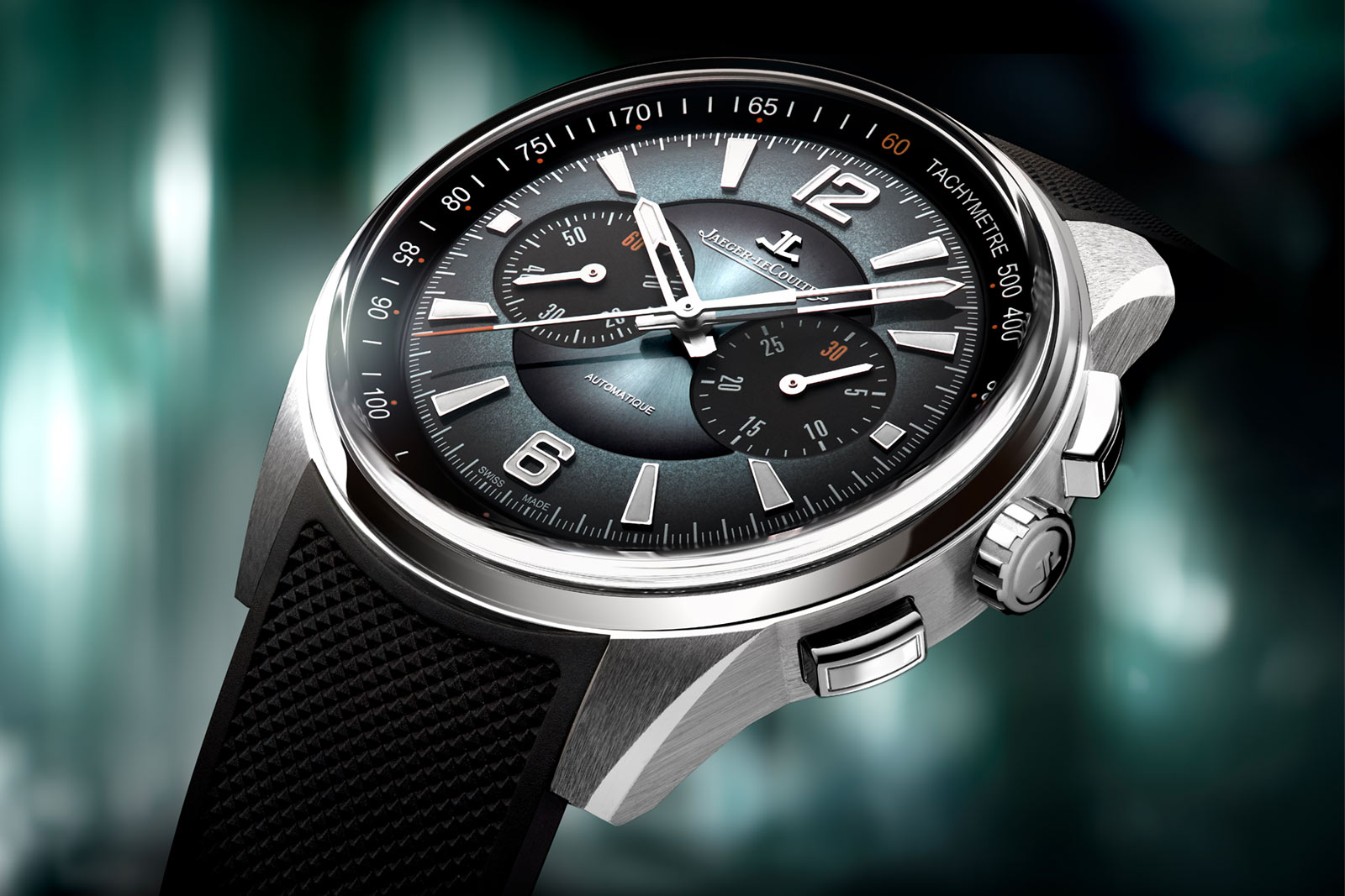 Jaeger-LeCoultre giới thiệu mẫu đồng hồ Polaris Chronograph với mặt số sơn mài màu Xám Đại Dương.