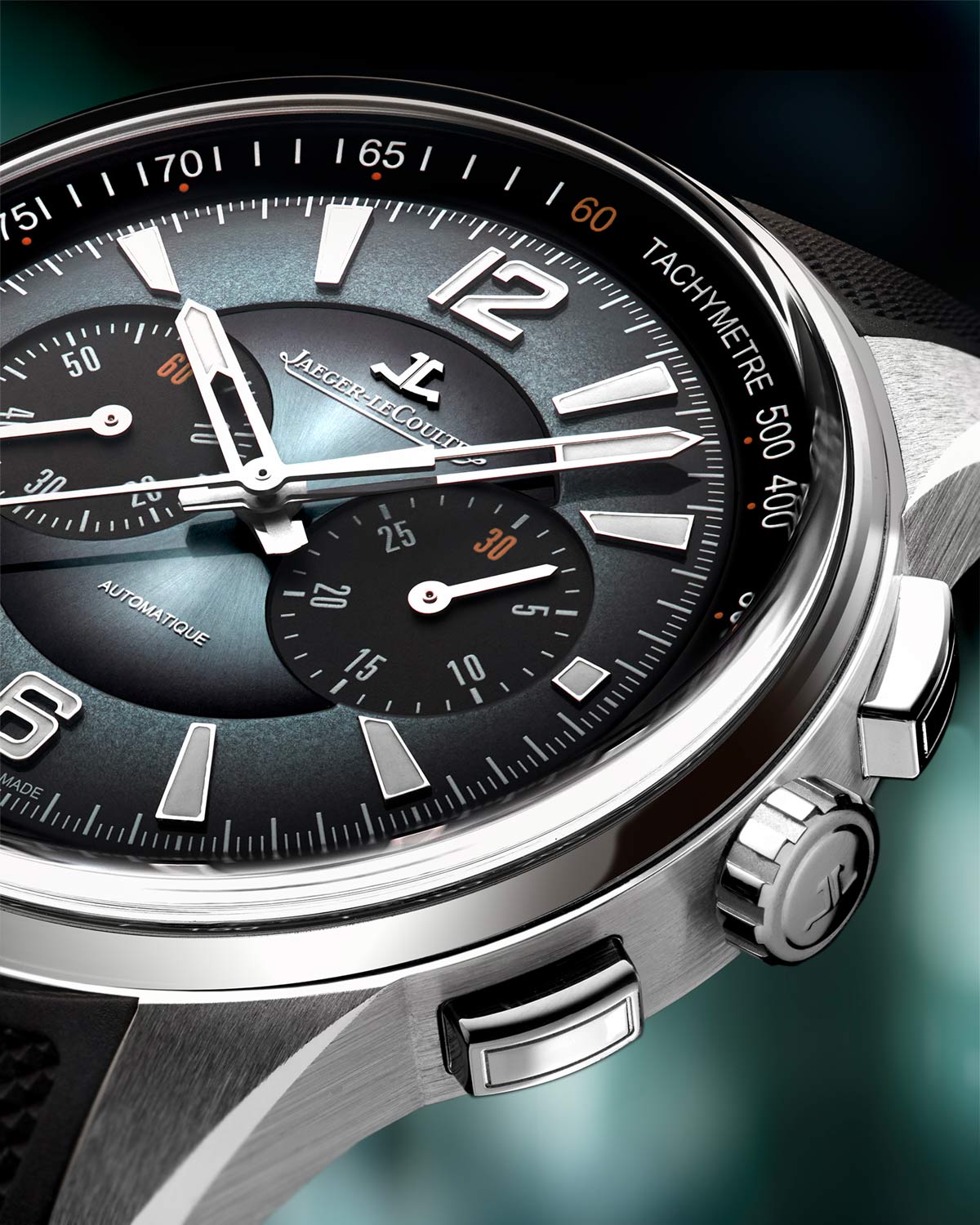 Jaeger-LeCoultre giới thiệu mẫu đồng hồ Polaris Chronograph với mặt số sơn mài màu Xám Đại Dương.
