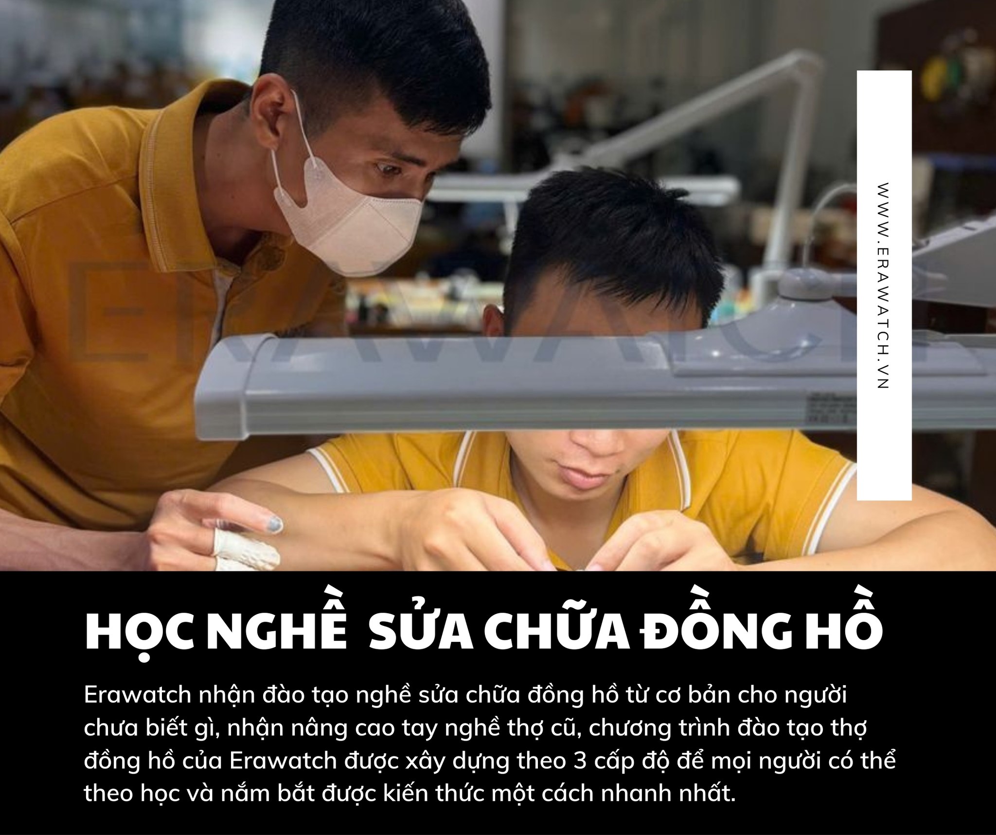 Thầy Hiếu hỗ trợ học viên, cầm tay chỉ việc, thực hành trên các dự án thực tế