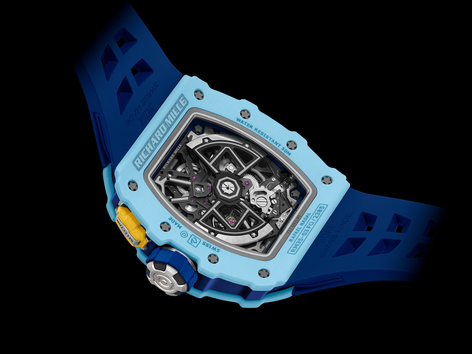 Richard Mille RM 35 03 in pastel blue Quartz TPT 004