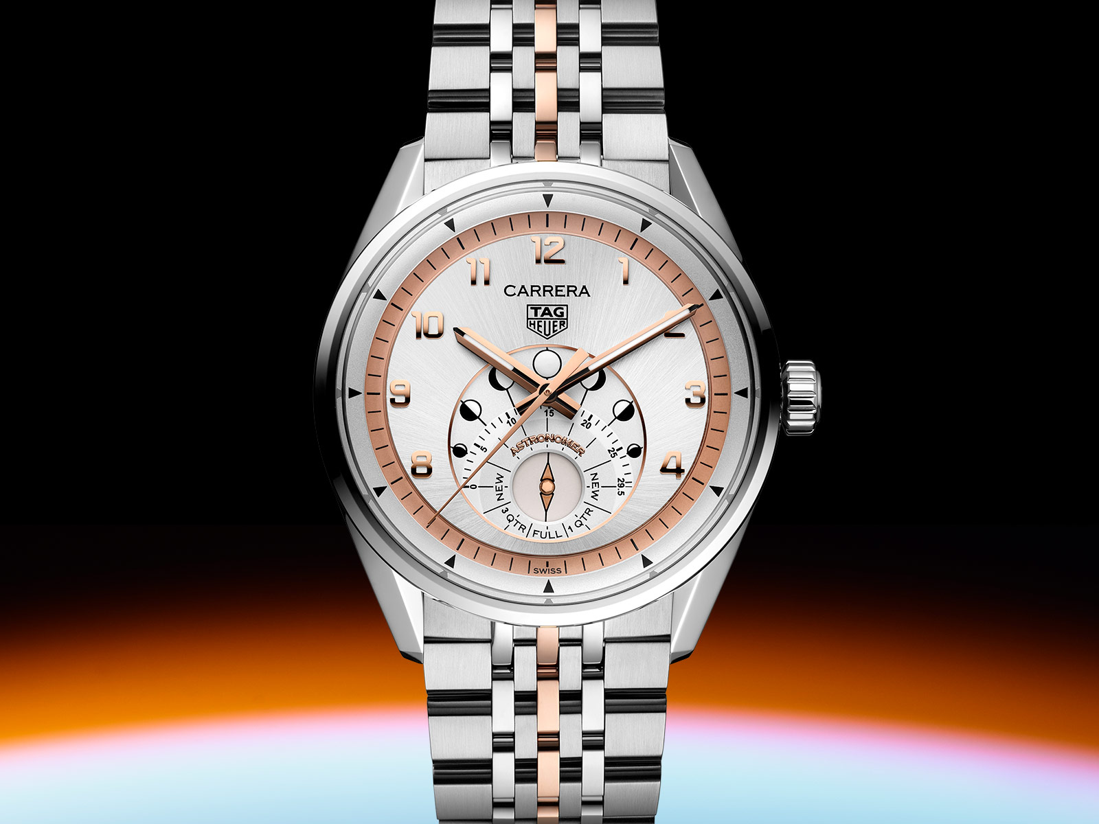 TAG Heuer giới thiệu Carrera Astronomer với màn hình hiển thị chu kỳ mặt trăng được thiết kế lại
