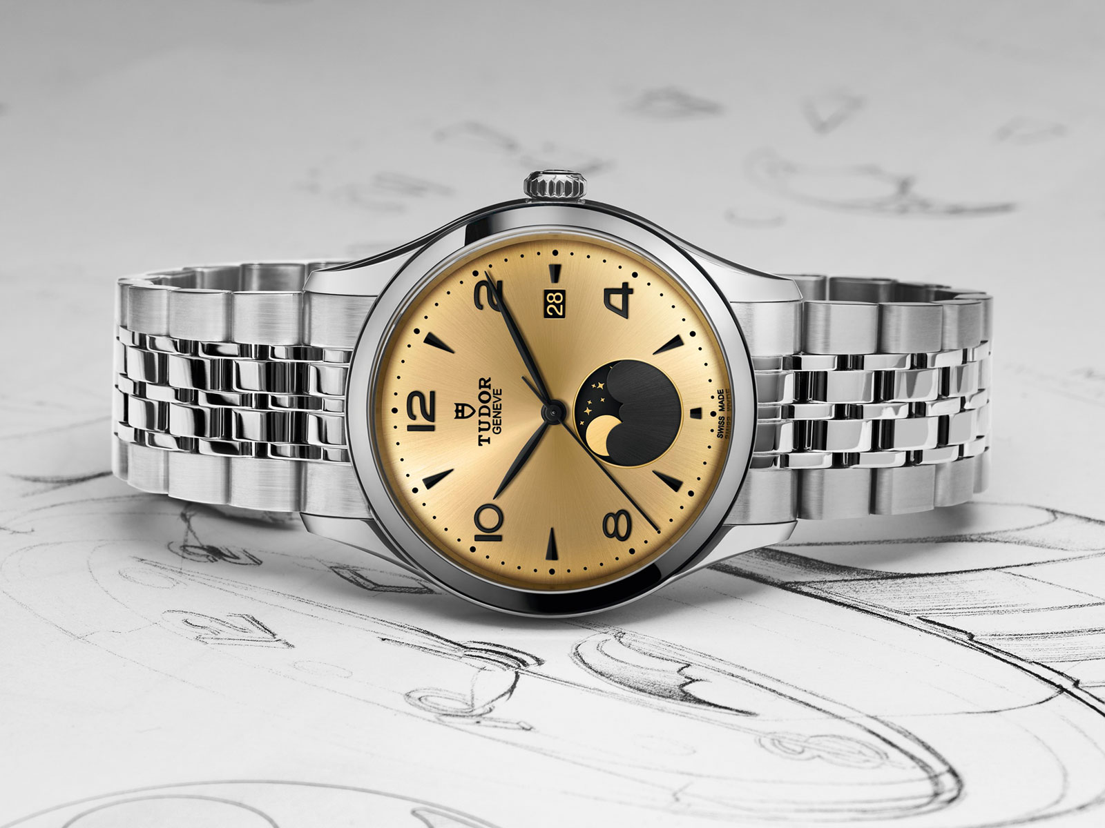 Giới thiệu Tudor 1926 Luna, chiếc đồng hồ pha mặt trăng đầu tiên của Tudor 6 Giới thiệu Tudor 1926 Luna, chiếc đồng hồ pha mặt trăng đầu tiên của Tudor