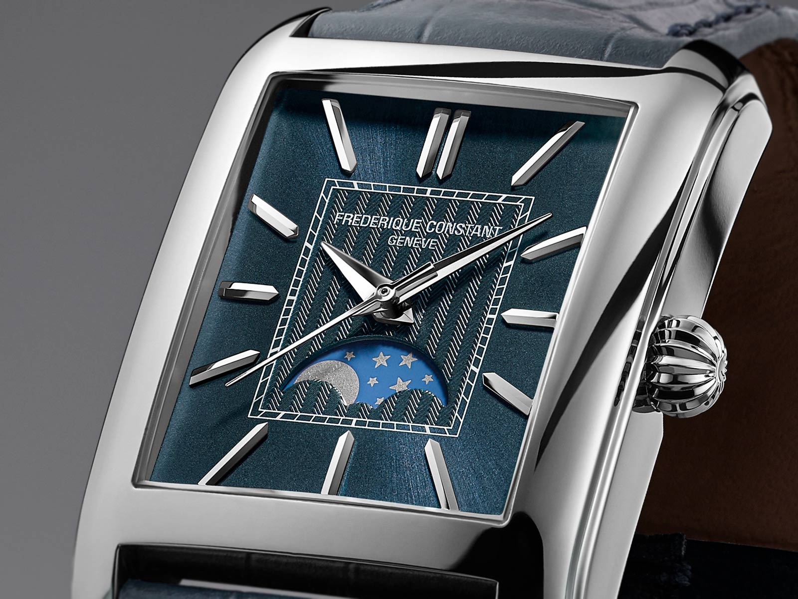 Frédérique Constant bổ sung Moonphase vào bộ sưu tập Classics Carrée của mình