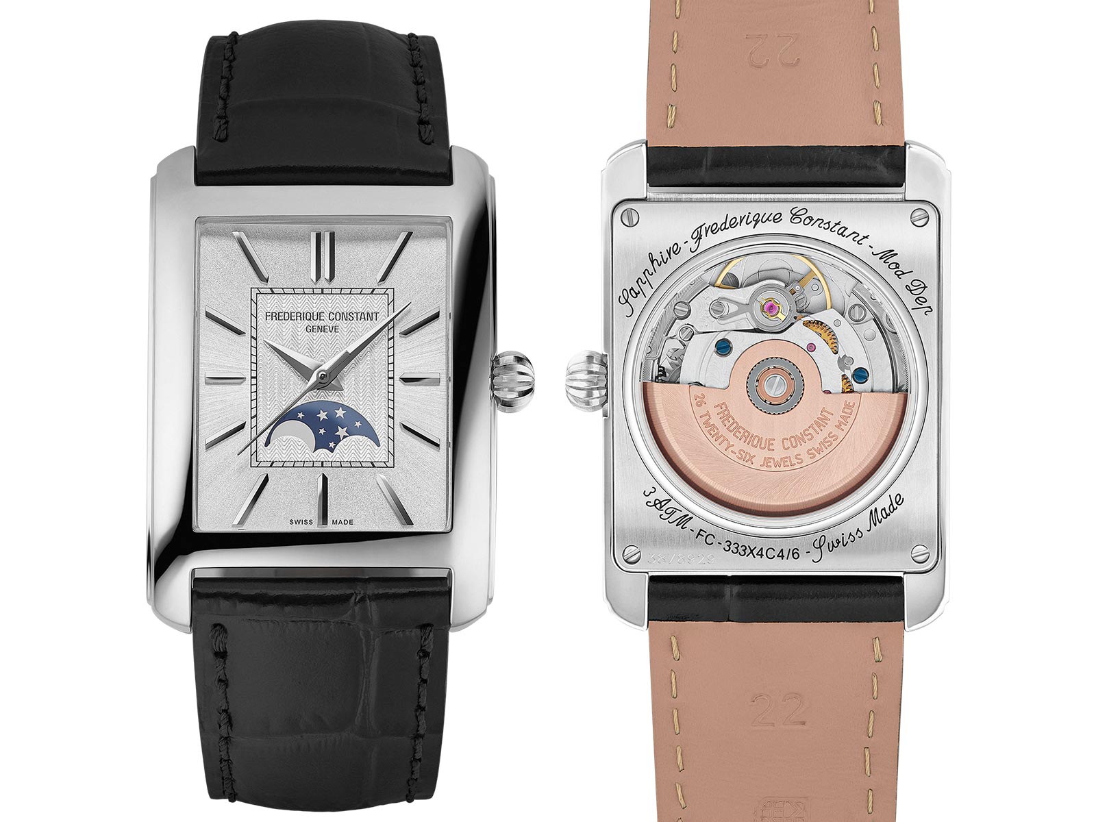 Frédérique Constant bổ sung Moonphase vào bộ sưu tập Classics Carrée của mình