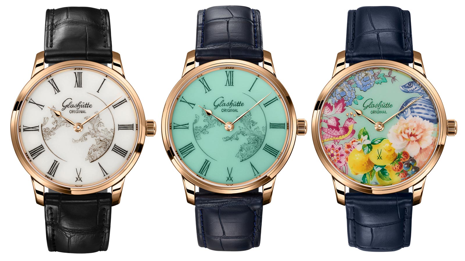 Glashütte Original Senator Meissen: ba phiên bản giới hạn mặt số bằng sứ được chế tác bằng Meissen 7 Glashütte Original Senator Meissen: ba phiên bản giới hạn mặt số bằng sứ được chế tác bằng Meissen