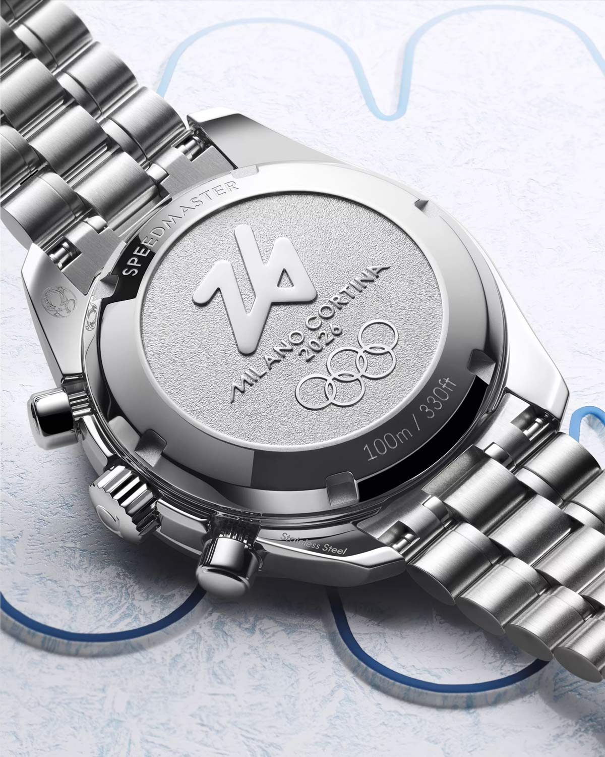 Omega Speedmaster Milano Cortina 2026 đánh dấu 100 ngày tới Thế vận hội mùa đông 6 Omega Speedmaster Milano Cortina 2026 đánh dấu 100 ngày tới Thế vận hội mùa đông