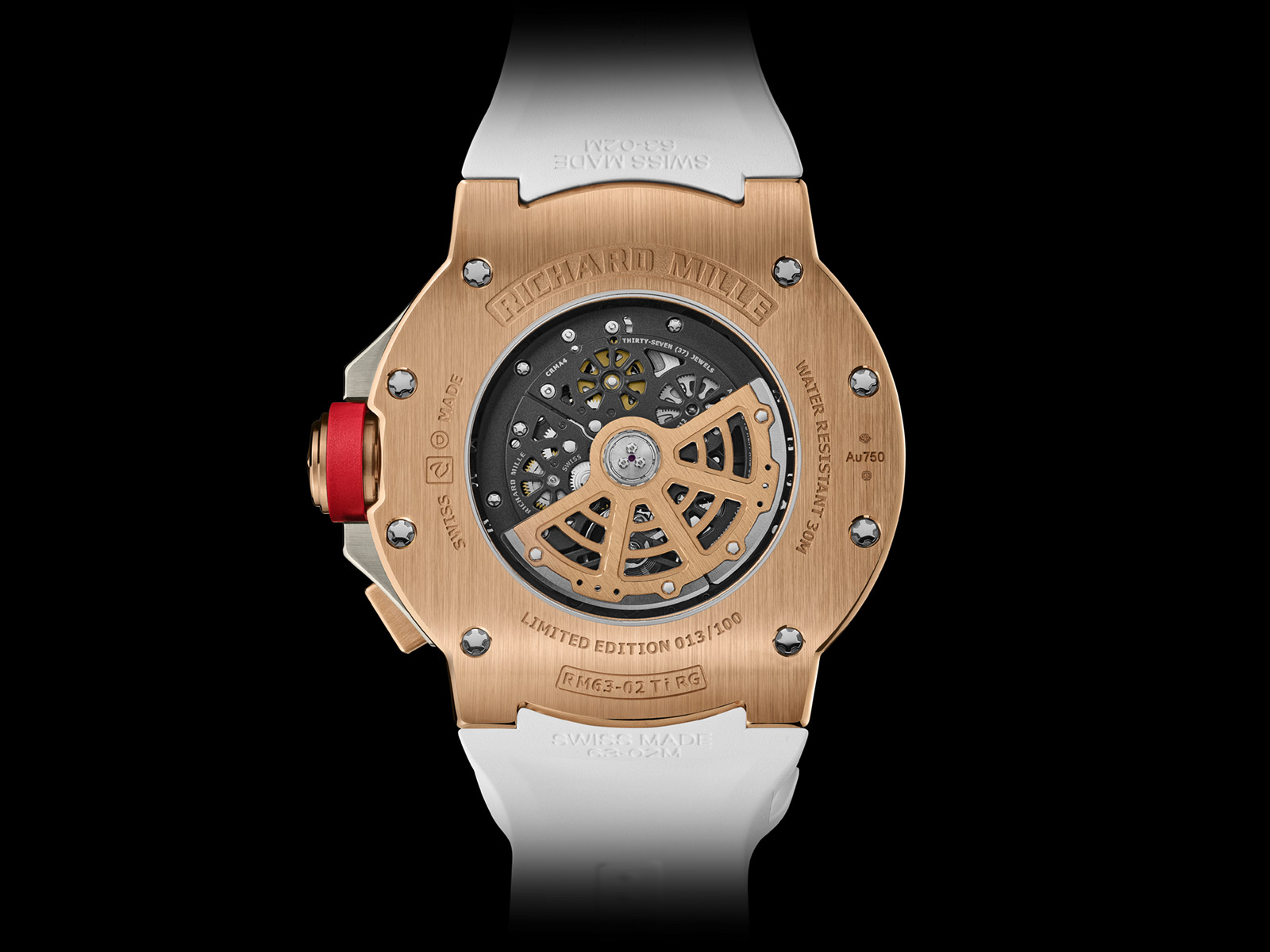 Richard Mille giới thiệu đồng hồ RM 63-02 Automatic Worldtimer bằng vàng đỏ và titan