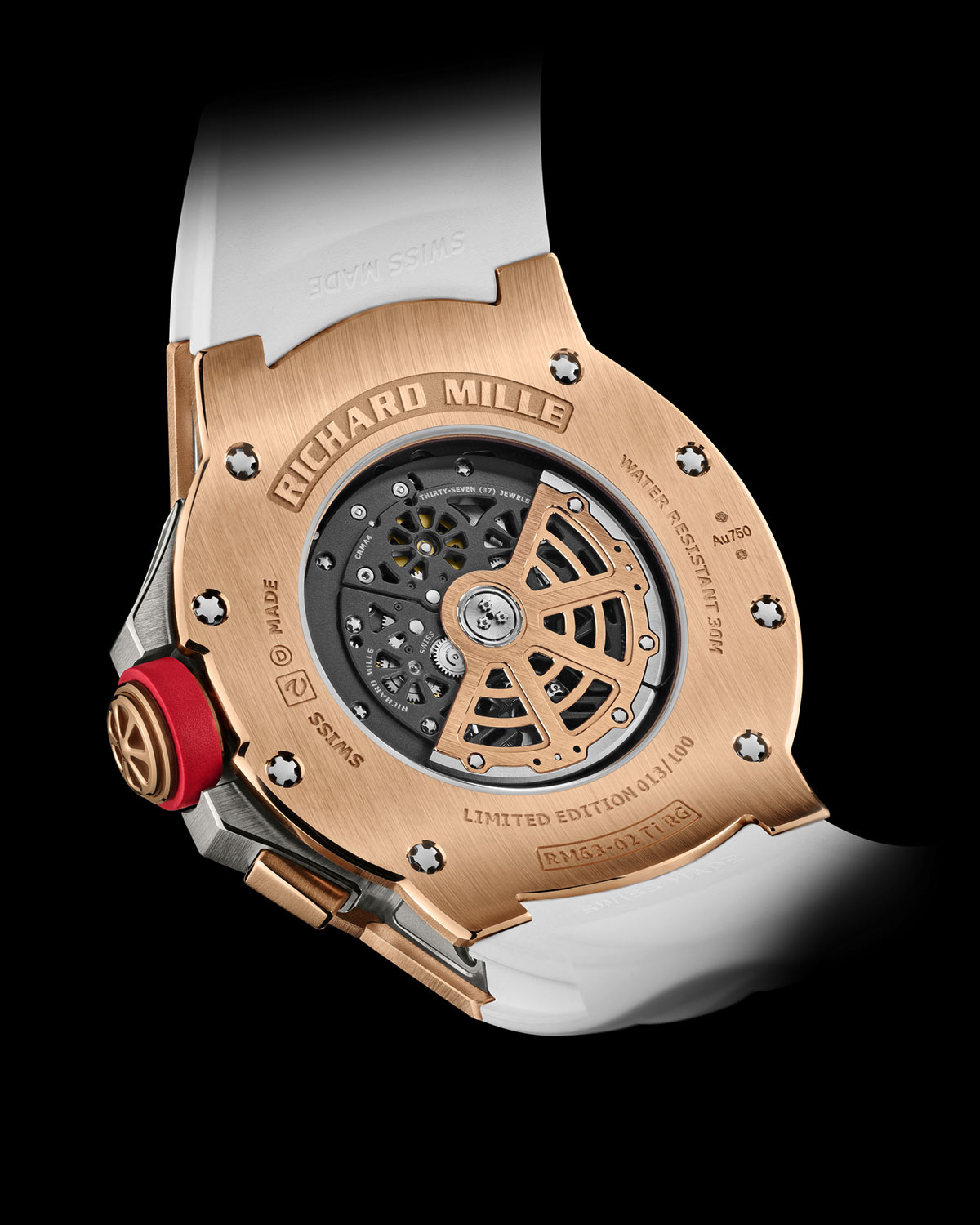 Richard Mille giới thiệu đồng hồ RM 63-02 Automatic Worldtimer bằng vàng đỏ và titan