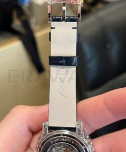 Dây đồng hồ Chopard nữ da cá sấu màu đen