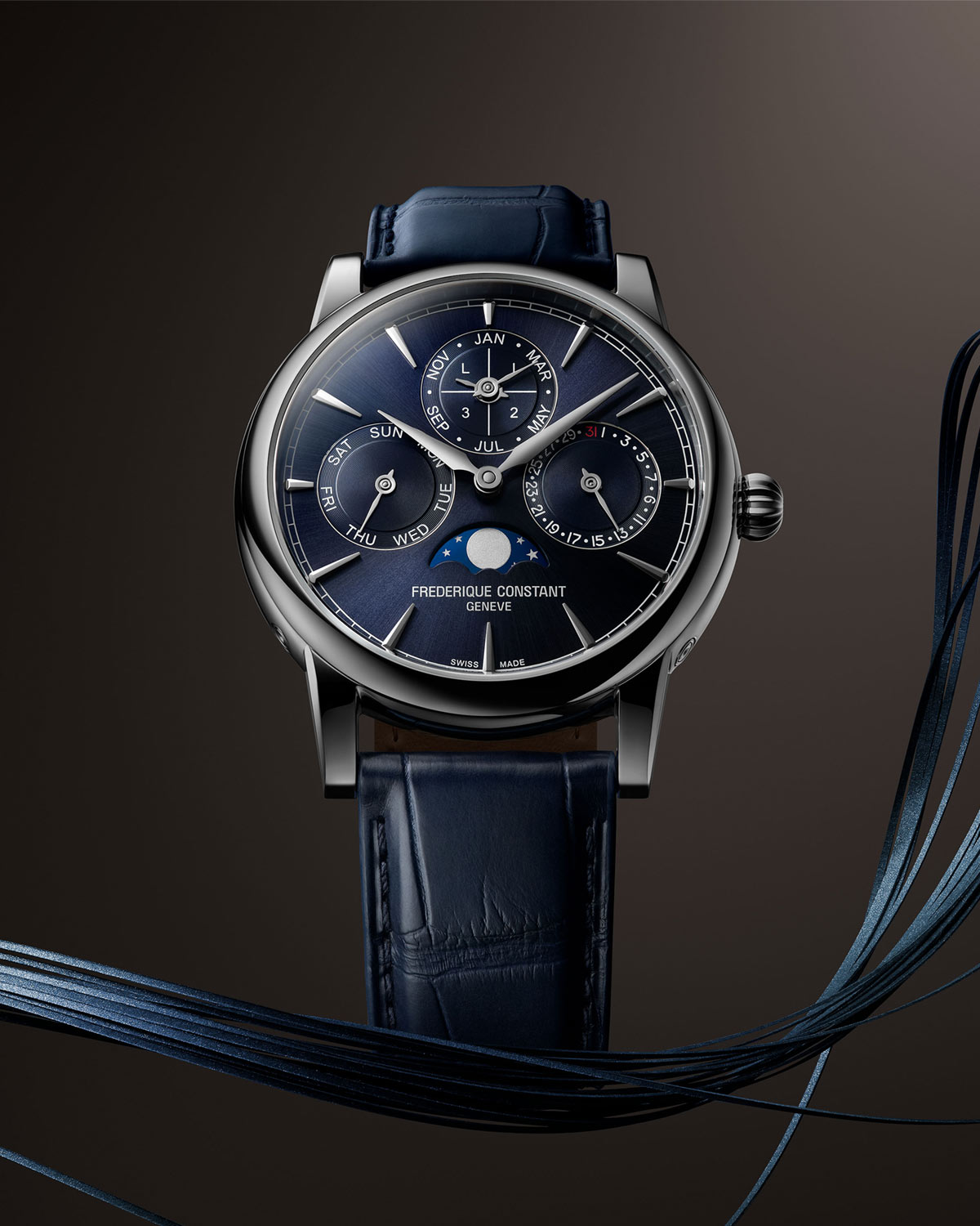 Frederique Constant giới thiệu ba phiên bản Perpetual Calendar Manufacture mới bằng thép và vàng 2 Frederique Constant Perpetual Calendar Manufacture FC-776N3H6