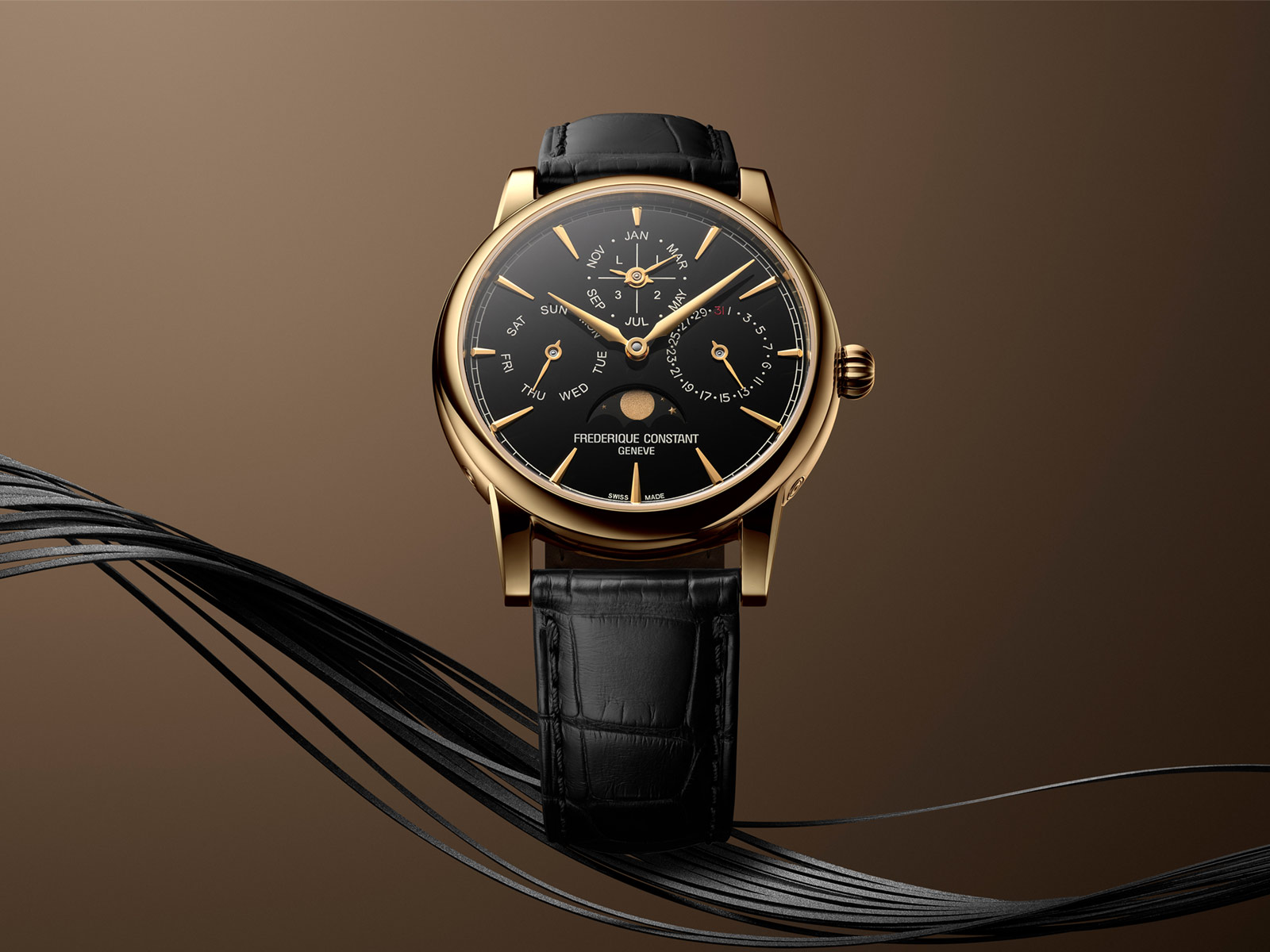 Frederique Constant giới thiệu ba phiên bản Perpetual Calendar Manufacture mới bằng thép và vàng 3 Frederique Constant Perpetual Calendar Manufacture FC-776ONB3H7