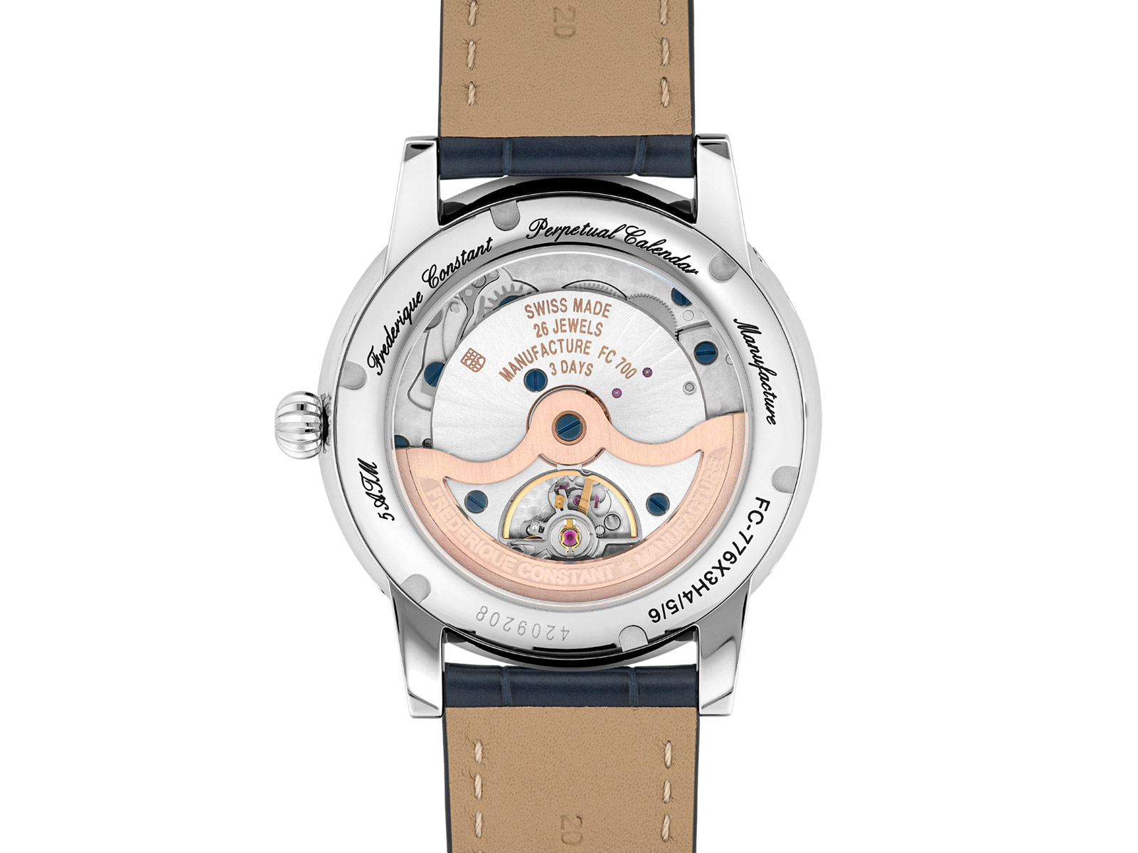 Frederique Constant giới thiệu ba phiên bản Perpetual Calendar Manufacture mới bằng thép và vàng 10 Frederique Constant Perpetual Calendar Manufacture FC-776S3H6