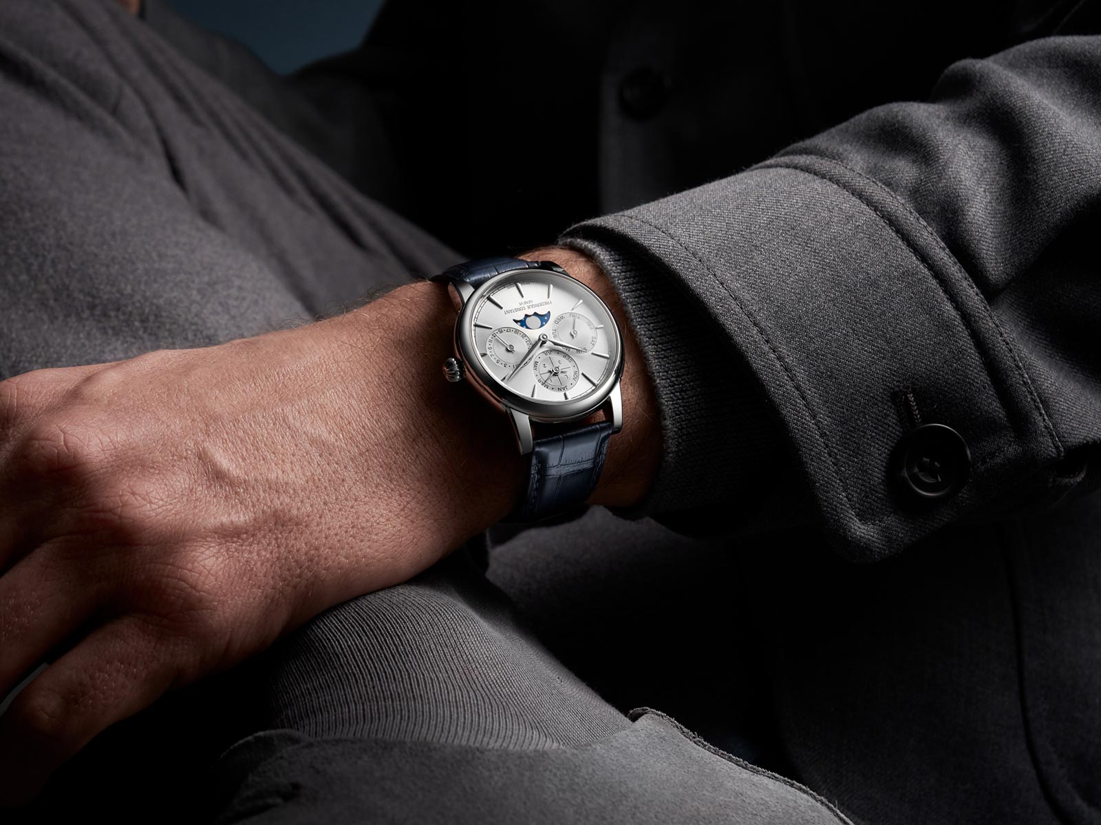 Frederique Constant giới thiệu ba phiên bản Perpetual Calendar Manufacture mới bằng thép và vàng 11 Frederique Constant Perpetual Calendar Manufacture FC-776S3H6