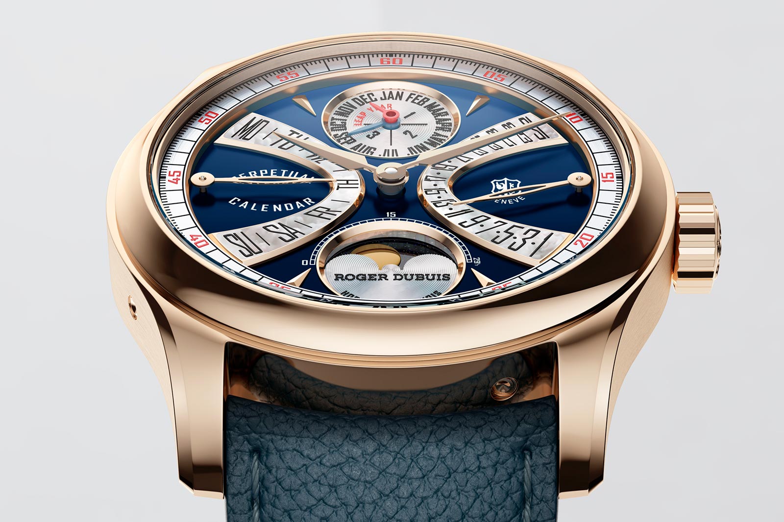 Roger Dubuis Hommage La Placide Phiên bản giới hạn: lịch vạn niên với màn hình hiển thị biretrograde 4 Roger Dubuis Hommage La Placide Phiên bản giới hạn: lịch vạn niên với màn hình hiển thị biretrograde