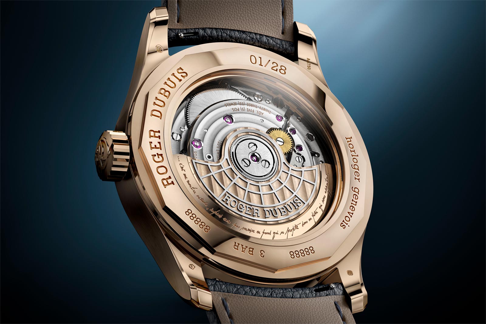 Roger Dubuis Hommage La Placide Phiên bản giới hạn: lịch vạn niên với màn hình hiển thị biretrograde 5 Roger Dubuis Hommage La Placide Phiên bản giới hạn: lịch vạn niên với màn hình hiển thị biretrograde