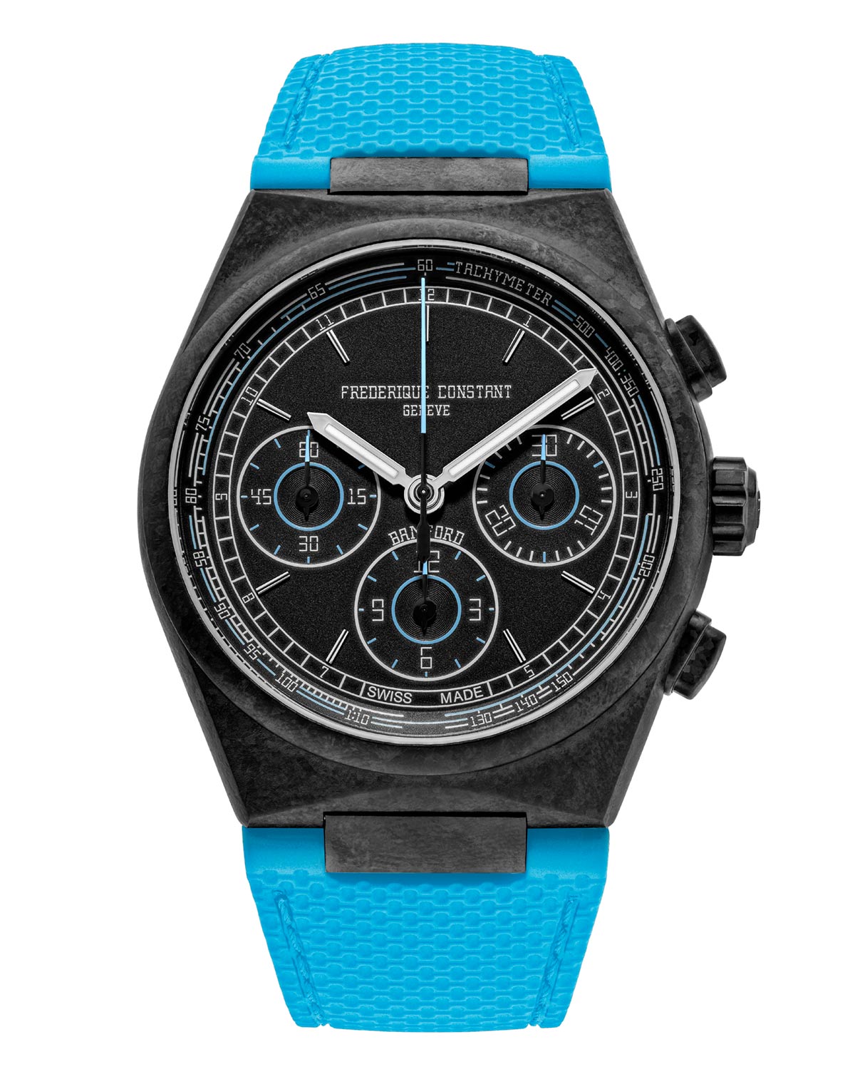 Sự hợp tác giữa Frederique Constant và Bamford Watch Department: Highlife Chronograph Automatic 6 Đồng hồ Frederique Constant x Bamford Highlife Chronograph Automatic (mã sản phẩm FC-391BBL4NH1C)