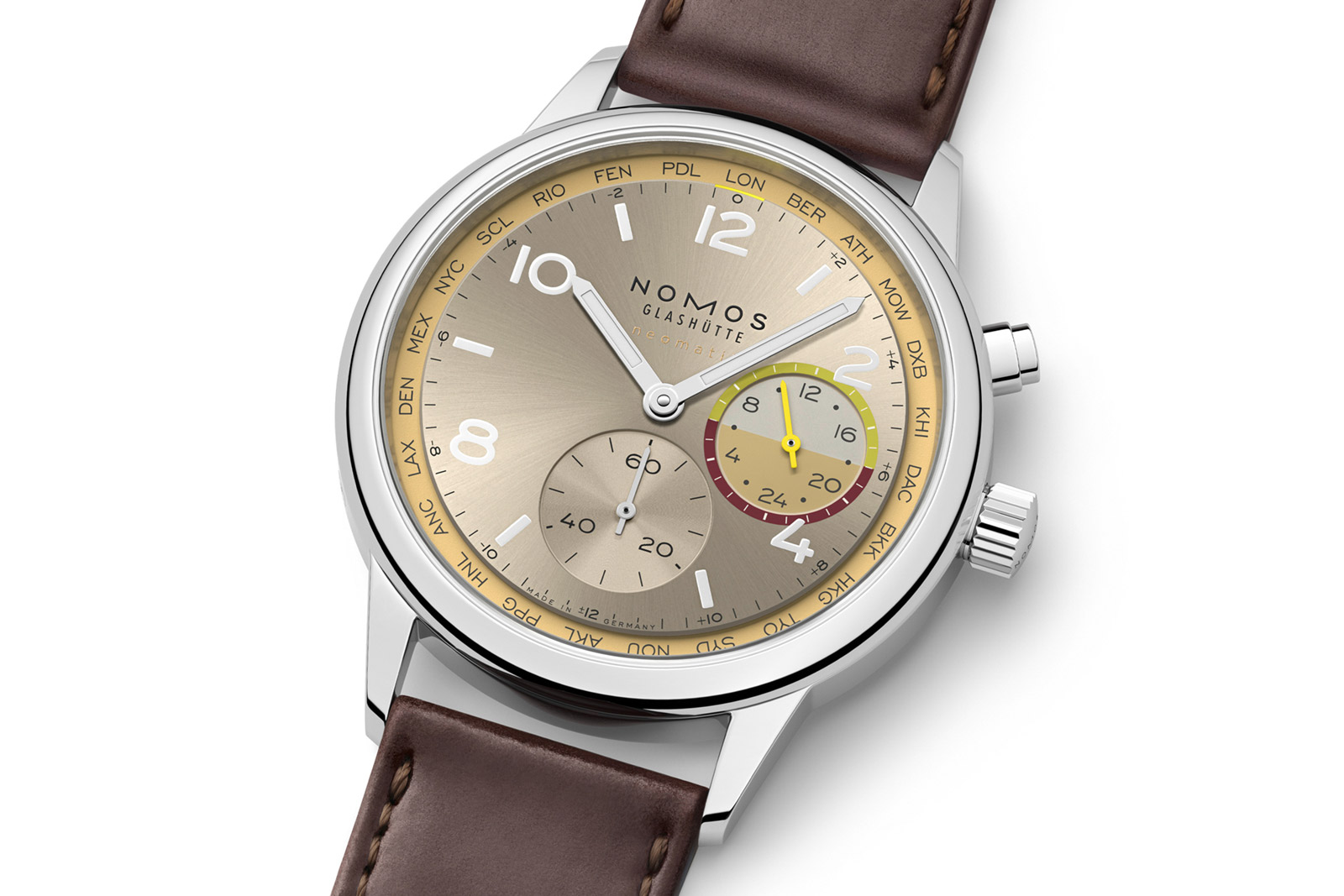 Du hành khắp thế giới cùng Nomos Glashütte: Ra mắt 2 phiên bản giới hạn Club Sport neomatik Worldtimer. 8 Du hành khắp thế giới cùng Nomos Glashütte: Ra mắt 2 phiên bản giới hạn Club Sport neomatik Worldtimer.