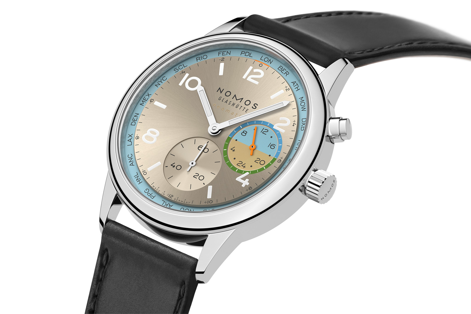 Du hành khắp thế giới cùng Nomos Glashütte: Ra mắt 2 phiên bản giới hạn Club Sport neomatik Worldtimer. 2 Du hành khắp thế giới cùng Nomos Glashütte: Ra mắt 2 phiên bản giới hạn Club Sport neomatik Worldtimer.