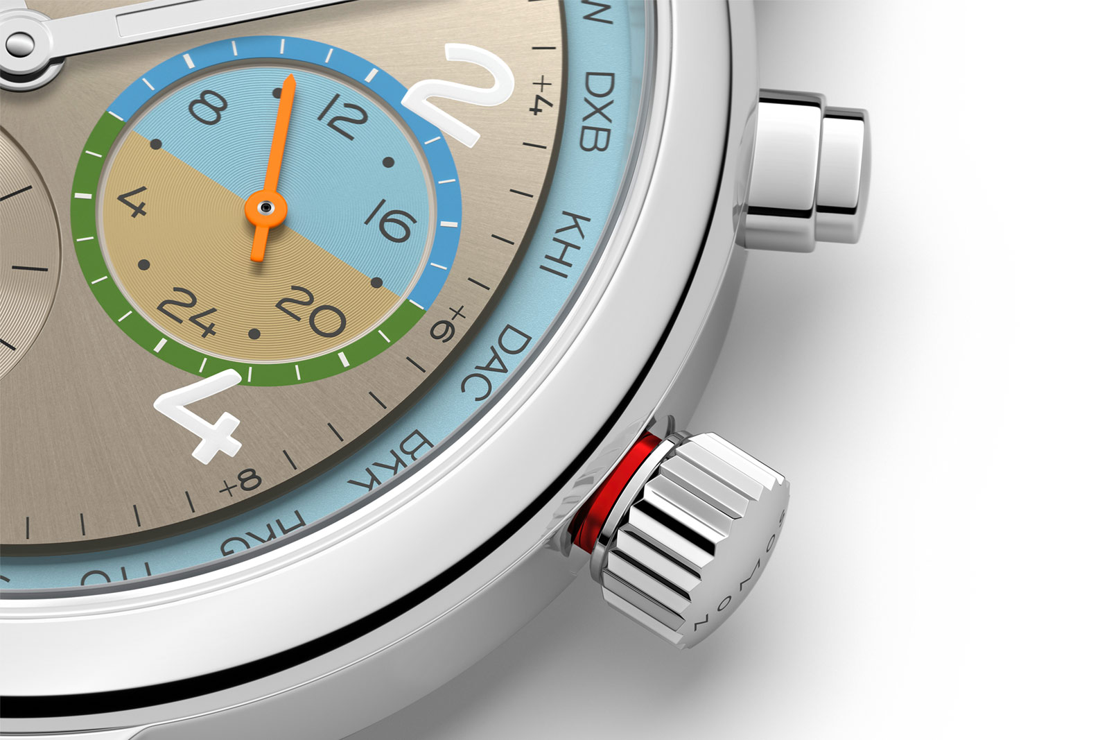 Du hành khắp thế giới cùng Nomos Glashütte: Ra mắt 2 phiên bản giới hạn Club Sport neomatik Worldtimer. 5 Du hành khắp thế giới cùng Nomos Glashütte: Ra mắt 2 phiên bản giới hạn Club Sport neomatik Worldtimer.