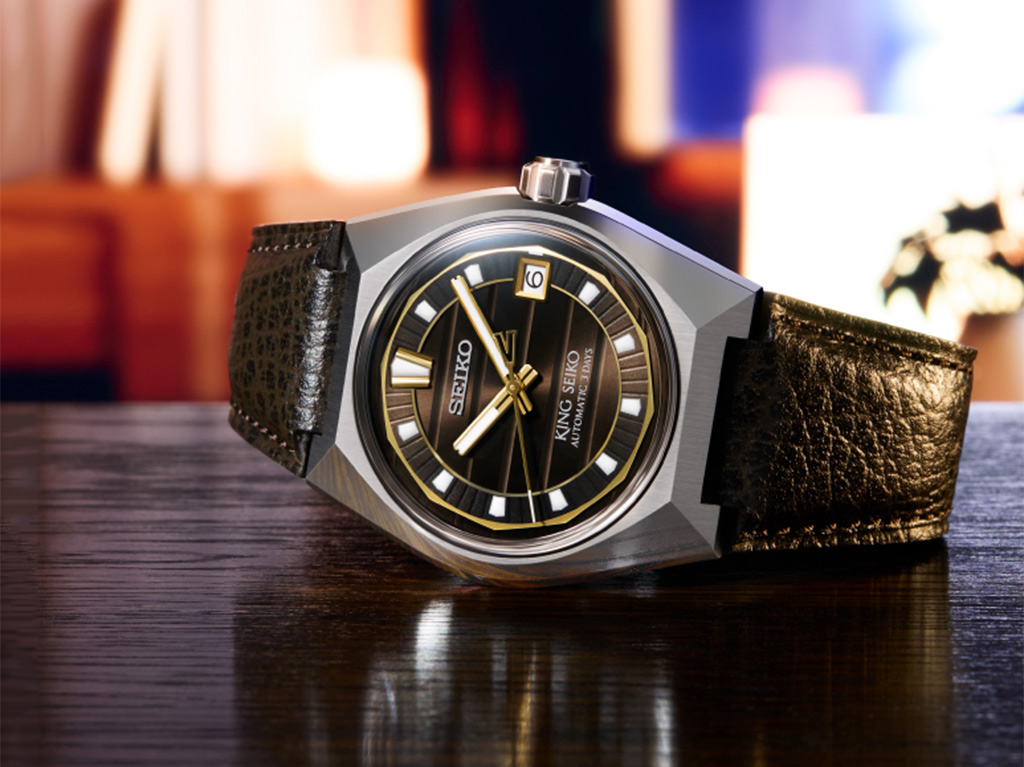 Seiko lần đầu tiên ra mắt mẫu King Seiko VANAC với dây da: một biểu tượng thập niên 70 được tái hiện.