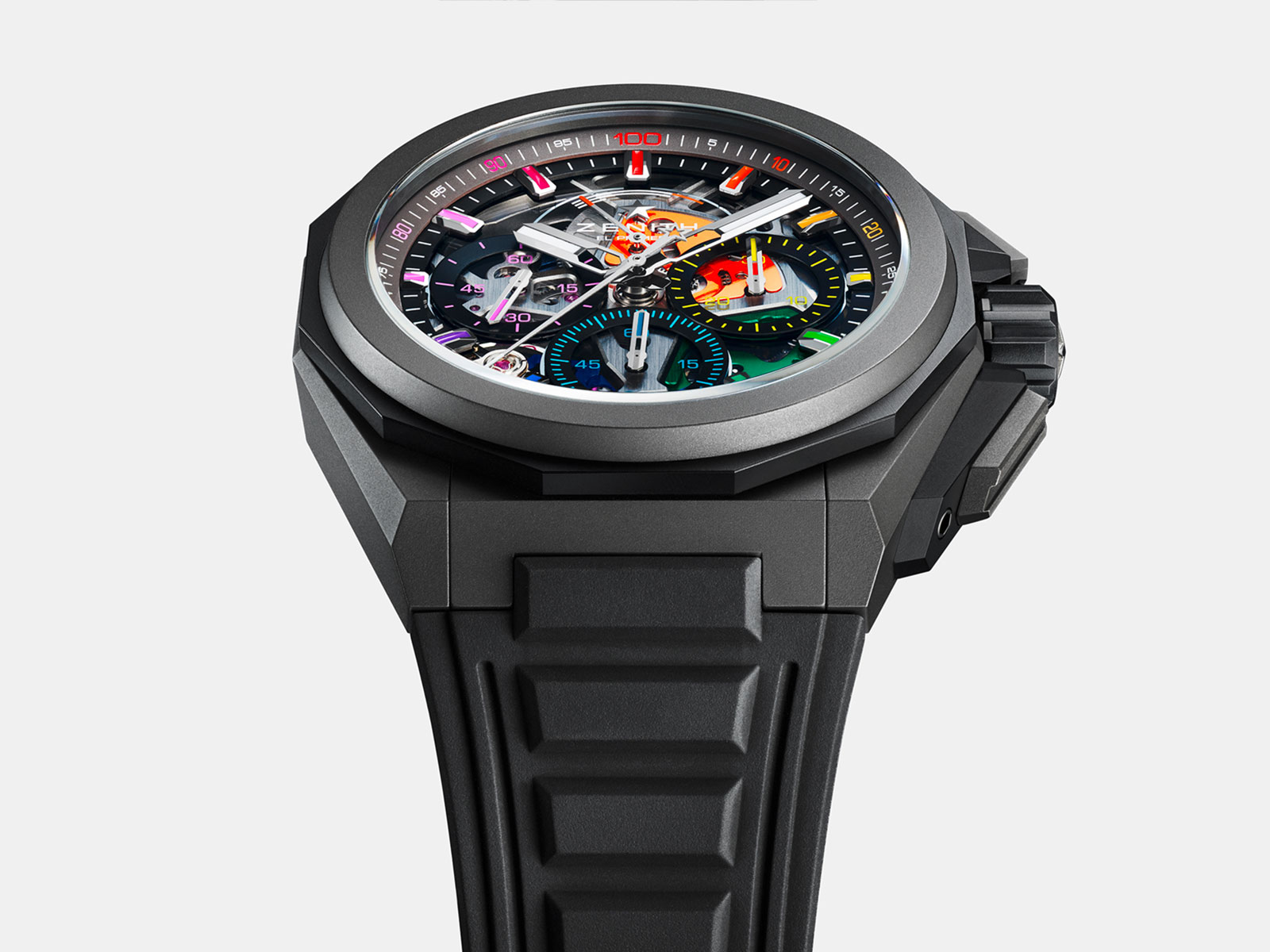 Zenith ra mắt Defy Extreme Chroma: mẫu đồng hồ bấm giờ cầu vồng đo chính xác tới 1/100 giây
