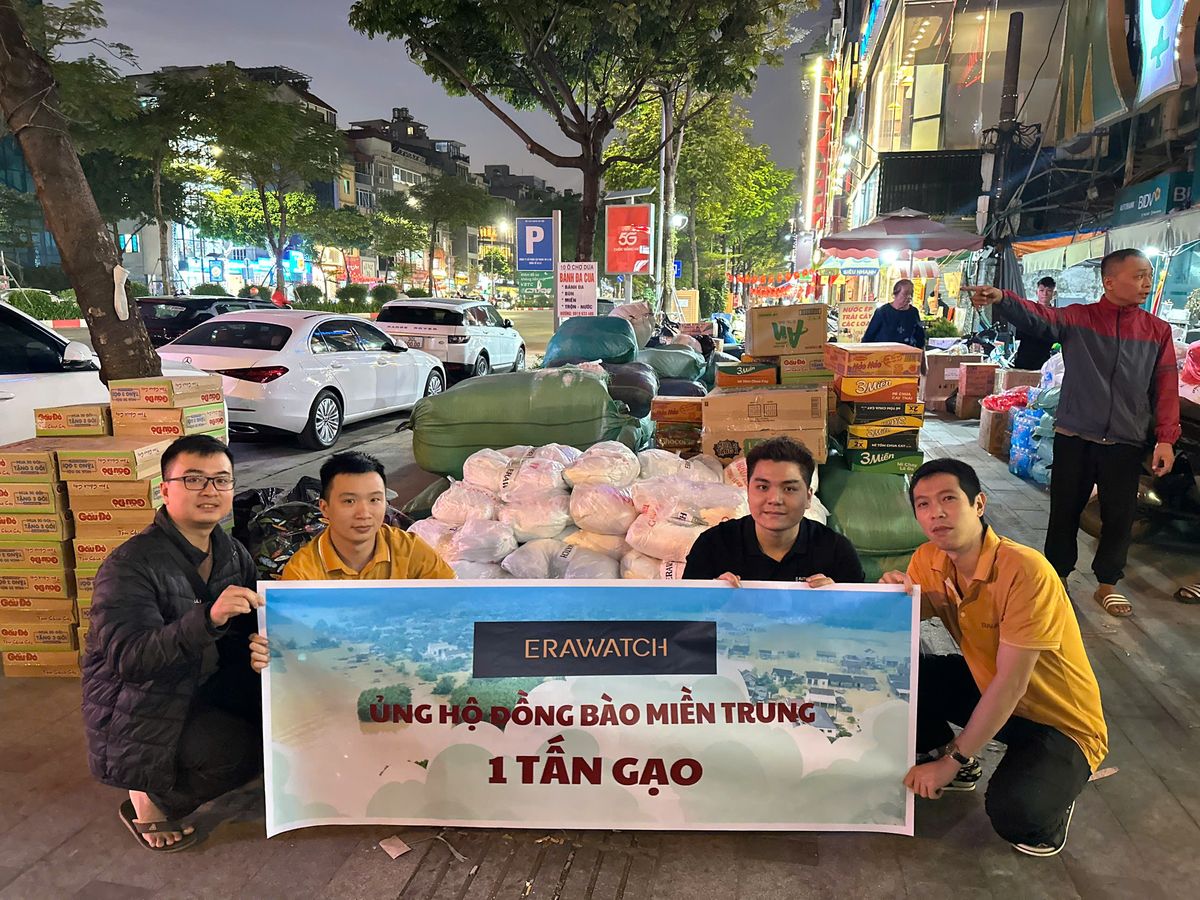 Erawatch hướng về miền Trung – Trao 1 tấn gạo, gửi trọn nghĩa đồng bào