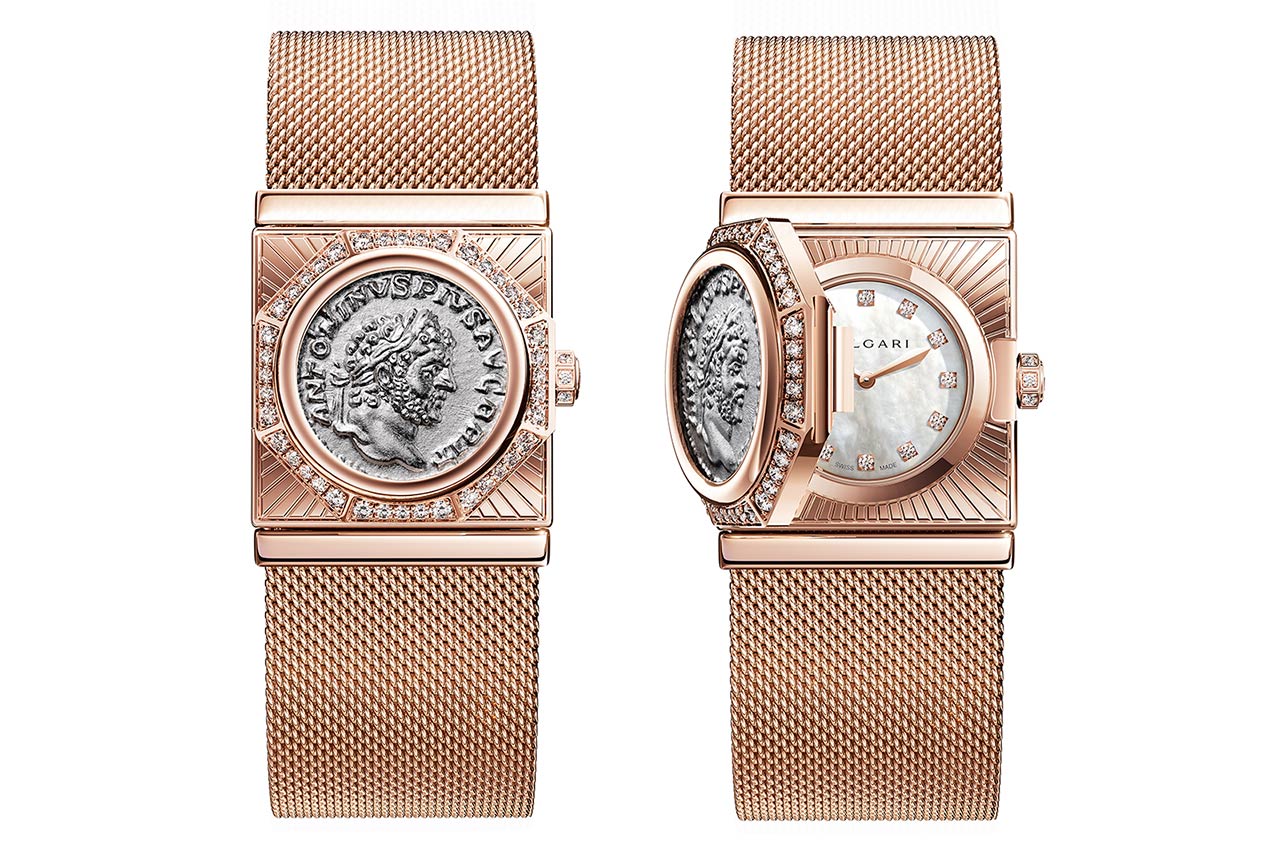 Bulgari ra mắt Maglia Milanese Monete, một chiếc đồng hồ bí mật mới kết hợp giữa đồng xu cổ và lưới Milanese