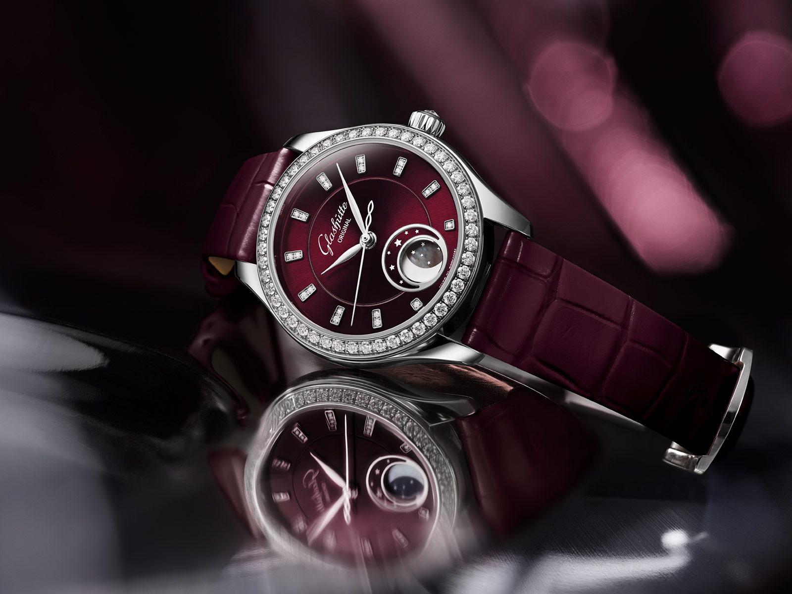 Glashütte Original ra mắt Serenade Luna “Purple Velvet”