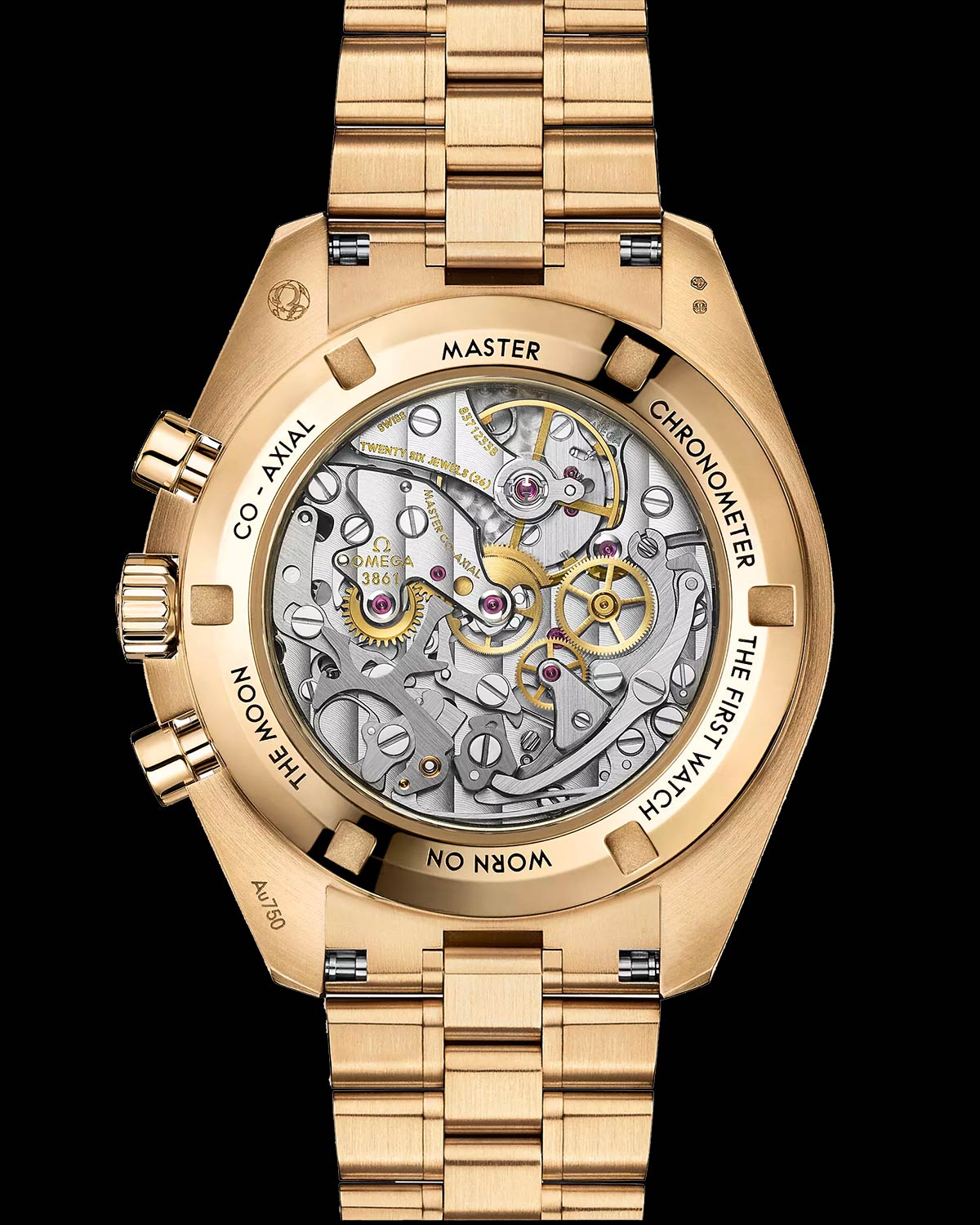 Omega ra mắt mẫu Speedmaster Moonwatch mới với mặt số "Panda" đen trắng. 7 Omega ra mắt mẫu Speedmaster Moonwatch mới với mặt số "Panda" đen trắng.
