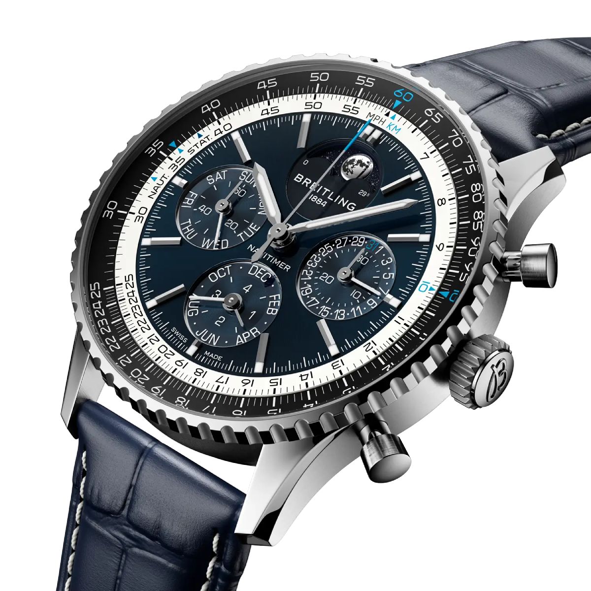 Các phiên bản mới bằng thép và bạch kim cho mẫu Breitling Navitimer B19 Chronograph 43 Perpetual Calendar