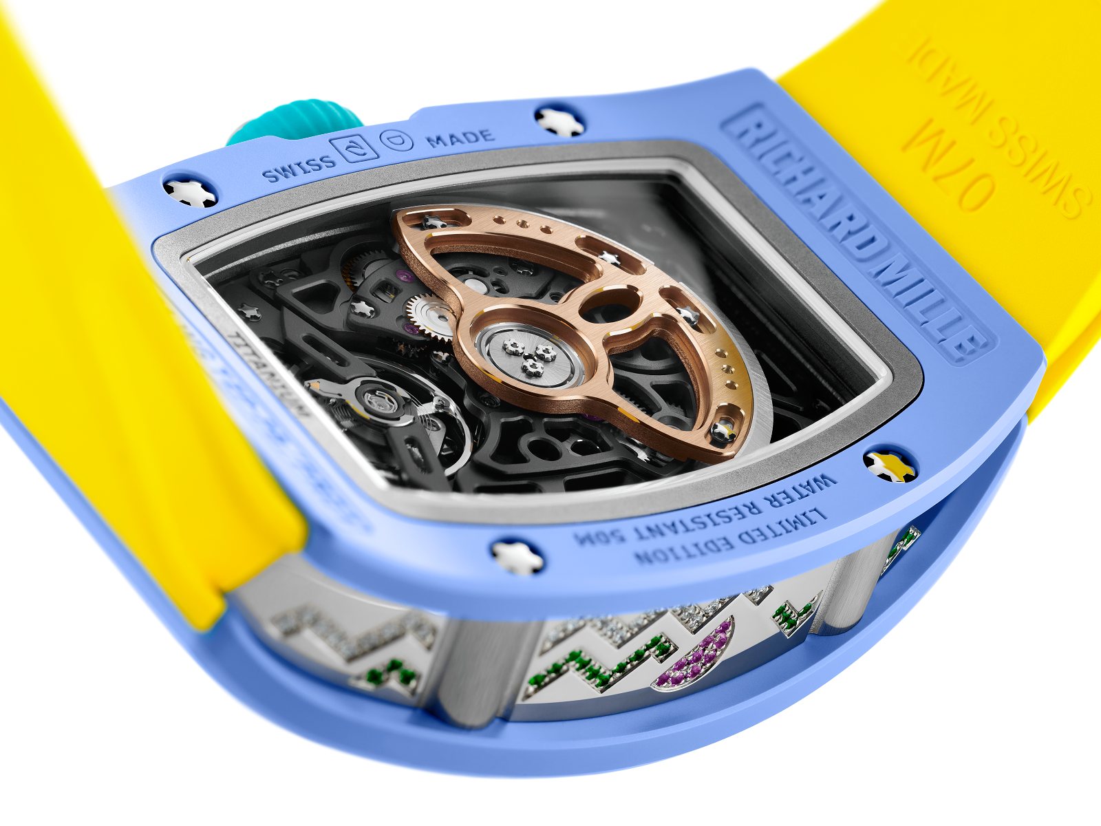 Richard Mille khép lại dòng RM 07-01 Coloured Ceramics bằng các phiên bản đính đá quý 11 Richard Mille khép lại dòng RM 07-01 Coloured Ceramics bằng các phiên bản đính đá quý