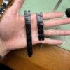 Dây đồng hồ Omega nữ da cá sấu đen