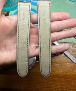 Dây đồng hồ Agelocer da cá sấu màu nâu