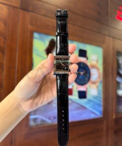 Dây đồng hồ Longines da cá sấu màu đenDây đồng hồ Longines da cá sấu màu đen