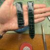 Dây đồng hồ Glashutte Griginal da cá sấu Nam Mỹ màu xanh