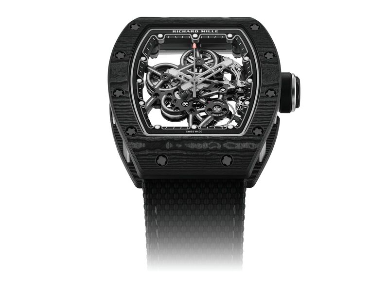 Đồng hồ Richard Mille RM 55-01 lên dây cót thủ công với bộ máy siêu nhẹ RMUL4 mới.