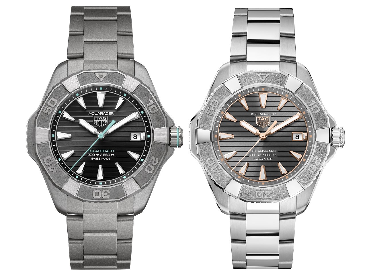 TAG Heuer mở rộng dòng Aquaracer Solargraph với các mẫu mới 40 mm và 28 mm cho năm 2026.