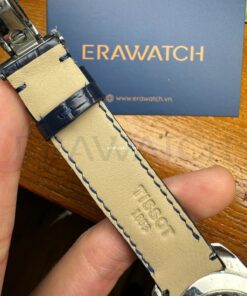 Dây đồng hồ Tissot 1853 da cá sấu xanh navy