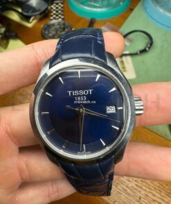 Dây đồng hồ Tissot 1853 da cá sấu xanh navy