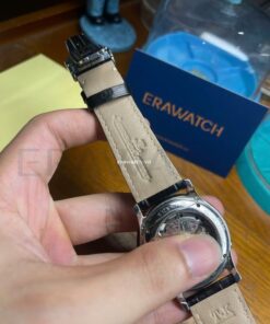 Dây đồng hồ Jeager-LeCoultre da cá sấu đen size 21